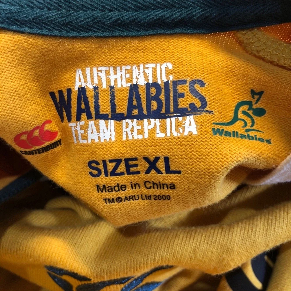 Canterbury Australian Wallabies 2006 Rugby Jersey Long Sleeve Size XL Used - Picture 3 of 8